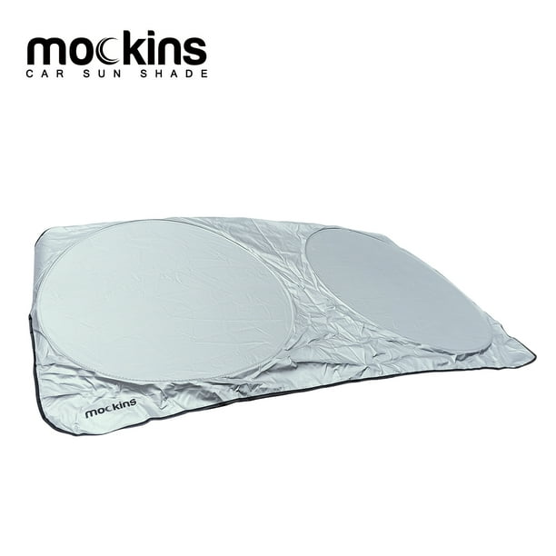 Mockins Car Sun Shade for Windshield The 59 x 27.55 Windshield Shade is Made from Durable Reflective Polyester to Block Out Heat and Sun /& Keep Your Vehicle Cool and Damage Free